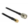 Coaxial Cable DeLOCK 89498 TNC SMA CFD200 10m Black