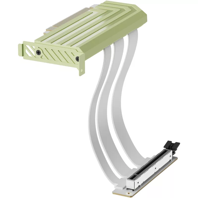 PCIe 5.0 Hyper Riser by HYTE, 20 cm, green/white (ACC-HYTE-PCIE50-MM)