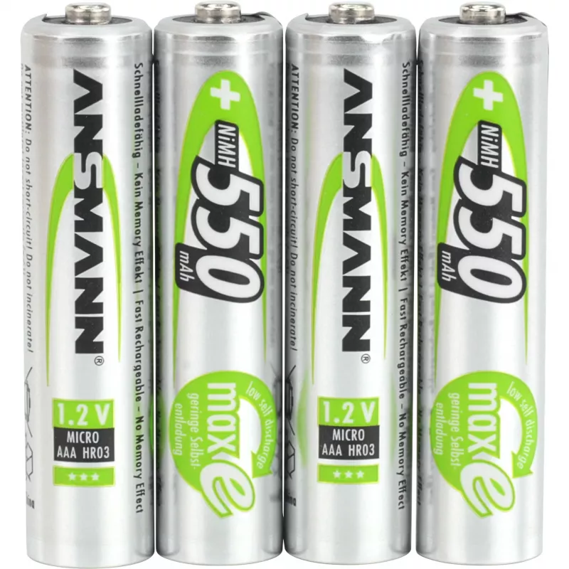 Battery Ansmann Blister 4 X Accu AAA 550 mAh
