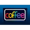 Neon LED sign ActiveJet AJE-NEON COFFEE, multicolour, USB 5V, surfaced mount, AS plastic frame