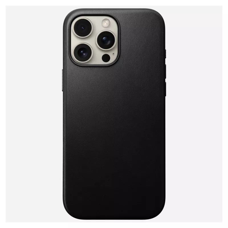 Mobile phone cover Nomad NM01693185 for Apple iPhone 16 Pro Max, leather/TPU/PC, black, fits 17.5 cm (6.9 inch) screen