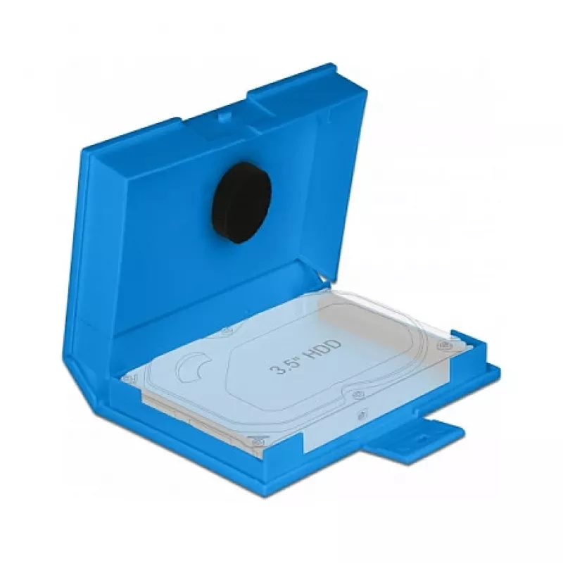 Protection Box DeLOCK 18373 for 3.5 inch HDD Blue
