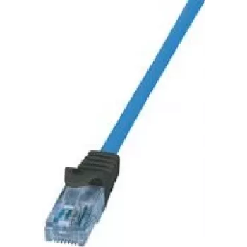 Logilink Professional - Patch-Cable - RJ-45 (M) to RJ-45 (M) - 3 m - UTP - CAT 6a - Halogen-Free, Moulded, Snagless, Massivleiter, 4K30Hz Support (HDBaseT) - Blue (CPP003)