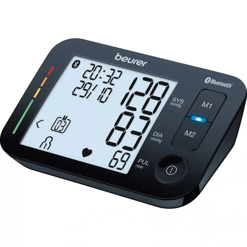 Beurer BM 54 Upper Arm Blood Pressure Monitor, Bluetooth, Black
