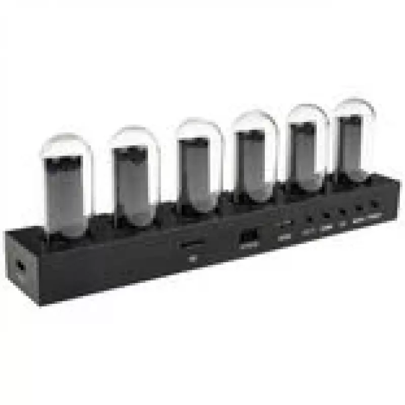 Desk clock Lamptron DC601 IPS black — digital desk clock with IPS display