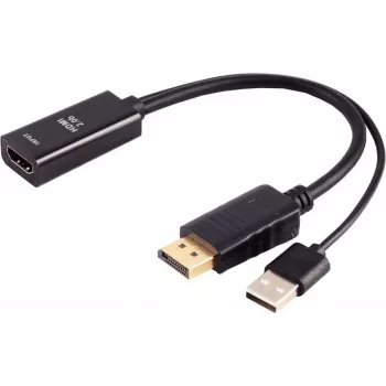 HDMI (female) to DisplayPort (male) adapter ShiverPeaks 4K 60Hz 20 cm