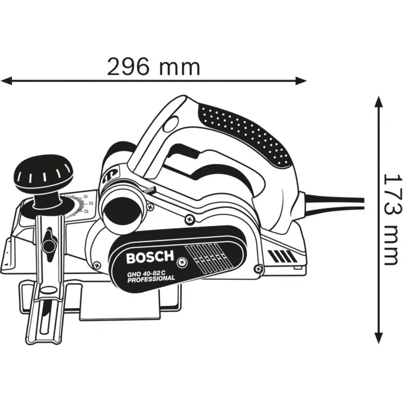 Bosch GHO 40-82 C Professional Black, Blue, Silver 14000 RPM 850 W