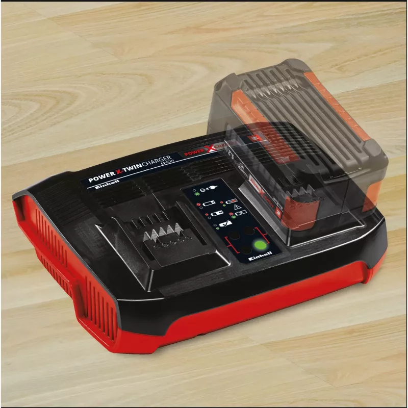 Einhell Power-X-Twincharger 3 A Battery Charger for Indoor Black - Red (4512069)