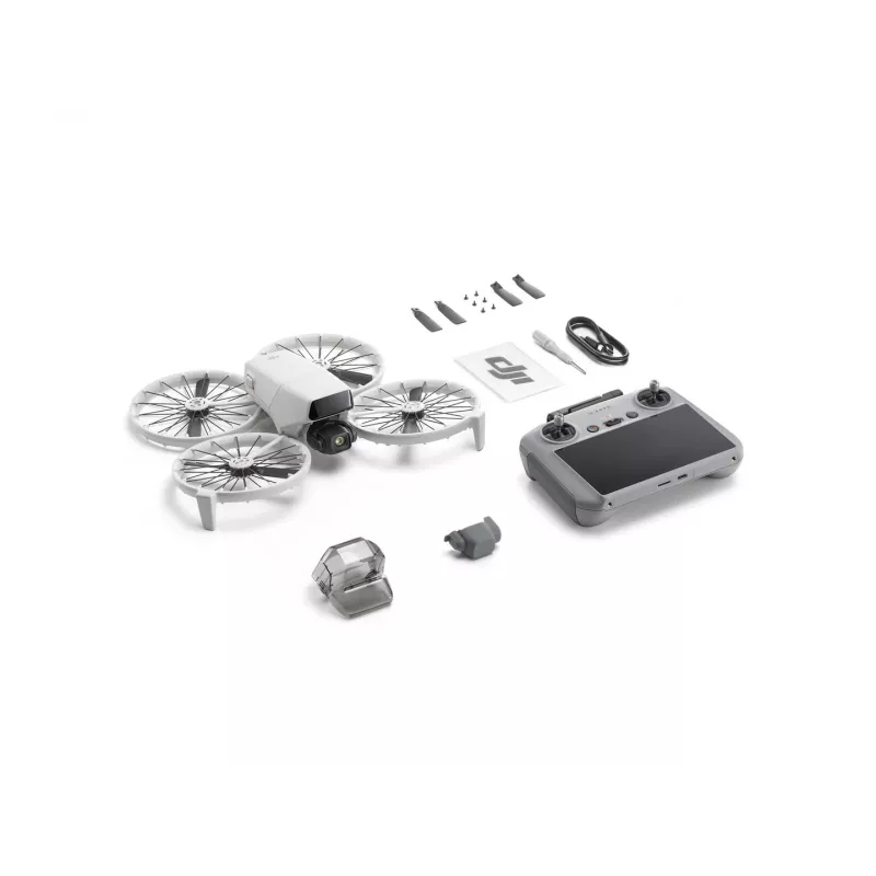 Drone DJI Flip 4 with 48 MP camera, 4K (3840x2160), 3110 mAh battery, 16 m/s, 14,000 m range, 4 rotors, 0.249 kg, Black/White
