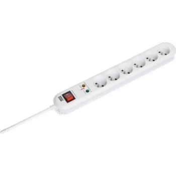 Power Extension Bachmann SMARTLINE 3m 6 AC Outlets Indoor White