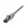 Patch cable RJ45 - CAT6A 500Mhz - 1.0m - gray - S-STP(S/FTP) - component tested(GHMT certified) - AW