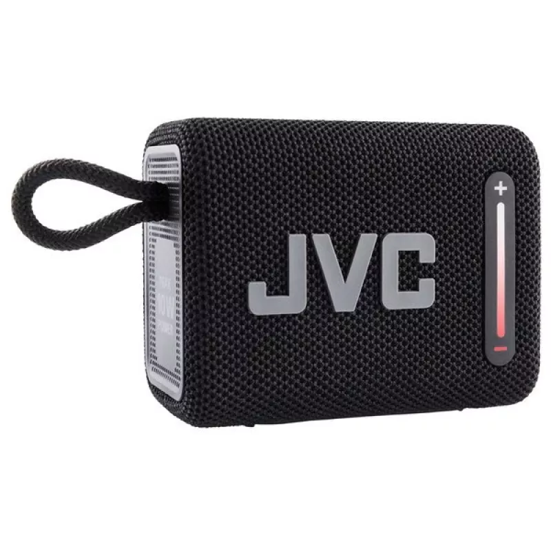 Portable speaker JVC XS-E114B, IPX6 waterproof, Bluetooth 5.3, 5 W RMS, 2000 mAh battery, FM radio, TWS, black