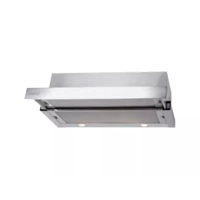 CATA | Hood | TF 2003 Duralum 600 | Energy efficiency class C | Telescopic | Width 60 cm | 390 m3/h | Mechanical control | Stainless steel | LED