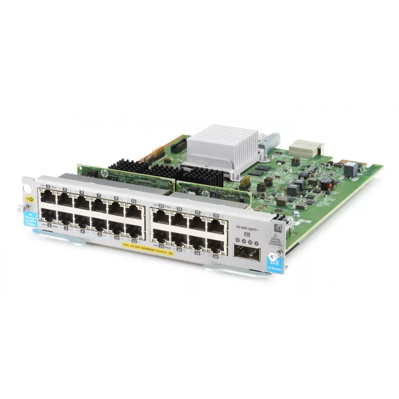 20-port PoE+ MACsec Switch Module HPE J9992A