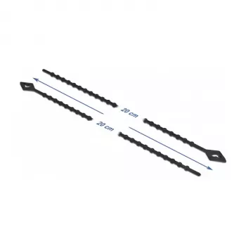 Parallel entry cable tie DeLOCK Beaded Cable Tie L 200 x W 2.4 mm black 100 pieces