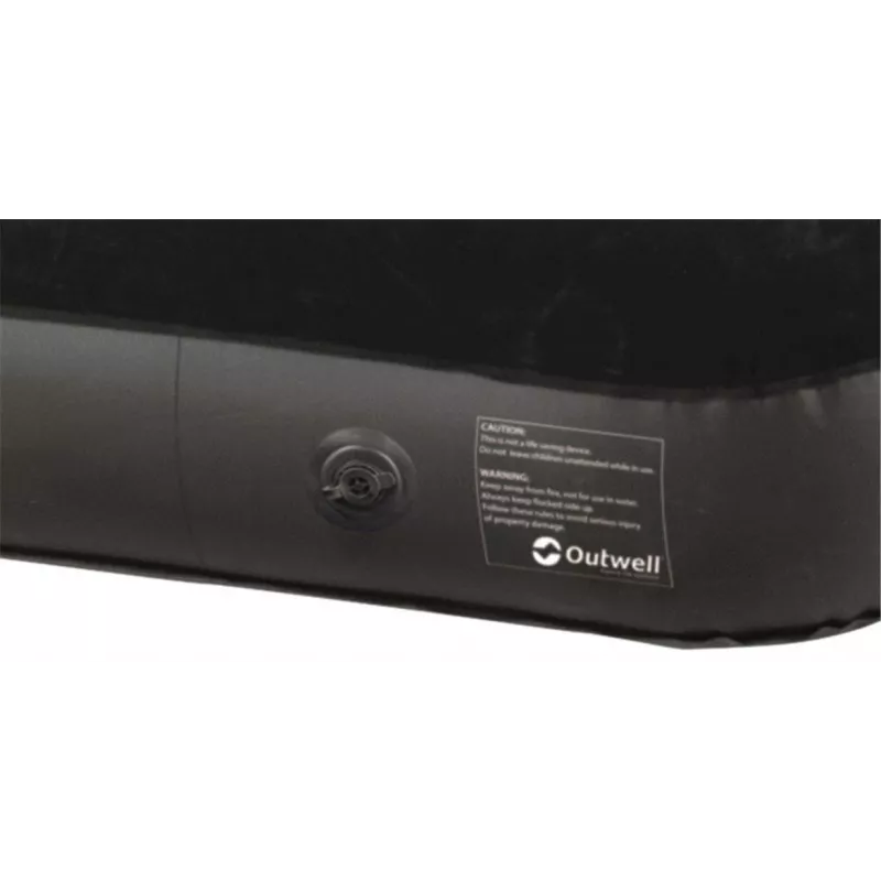 Inflatable Mattress Outwell Classic Single — single-size camping air bed, black-grey
