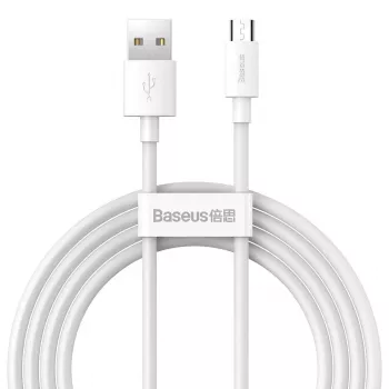 USB A to Micro‑USB B cable Baseus TZCAMZJ-02 1.5 m White