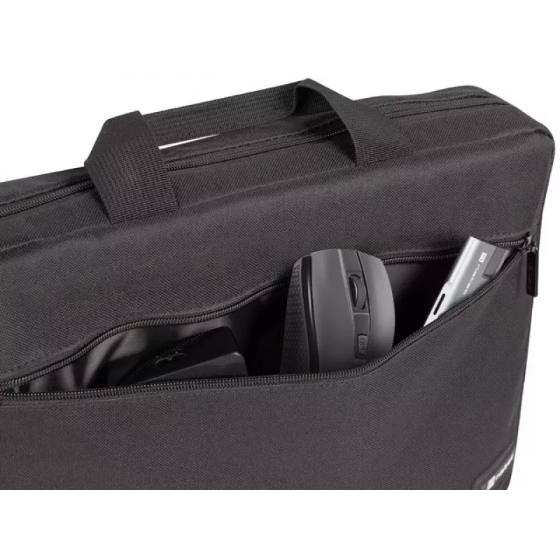 Briefcase NATEC Wallaroo 39.6 cm (15.6 inch) — Polyester laptop briefcase, fits 15.6 inch screens, black