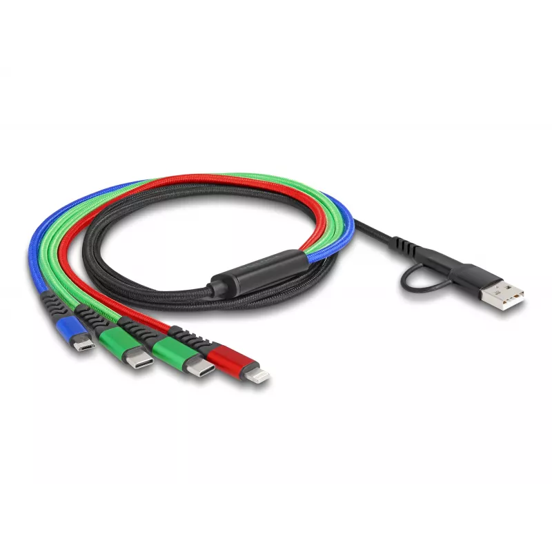 USB cable DeLOCK 87035 1.2 m USB 2.0 USB A USB C Micro USB-B Lightning