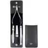 ZWILLING 97438-004-0 4-piece manicure set in black leather pocket case