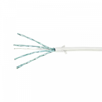 LogiLink CQ9041S RJ45 network cable, patch cable CAT 6a U/FTP 1.50 m white, extremely thin, flame-re