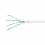 LogiLink CQ9041S RJ45 network cable, patch cable CAT 6a U/FTP 1.50 m white, extremely thin, flame-re