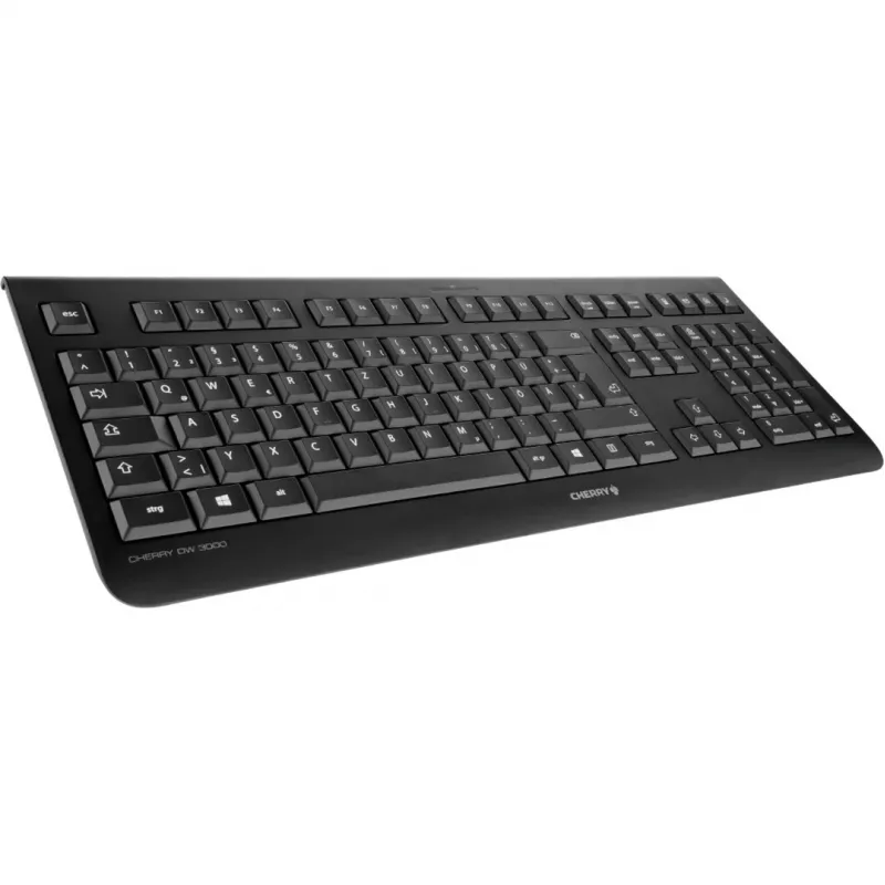 CHERRY DW 3000 keyboard Mouse included Universal RF Wireless QWERTZ German Black