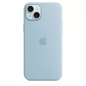 Silicone Case Apple iPhone 15 Plus Light Blue MagSafe