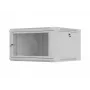 Lanberg WF01-6606-23S Wall-Mount Rack Cabinet 19 inch 6U 600x600 mm Grey Perforated Door (Flat Pack)