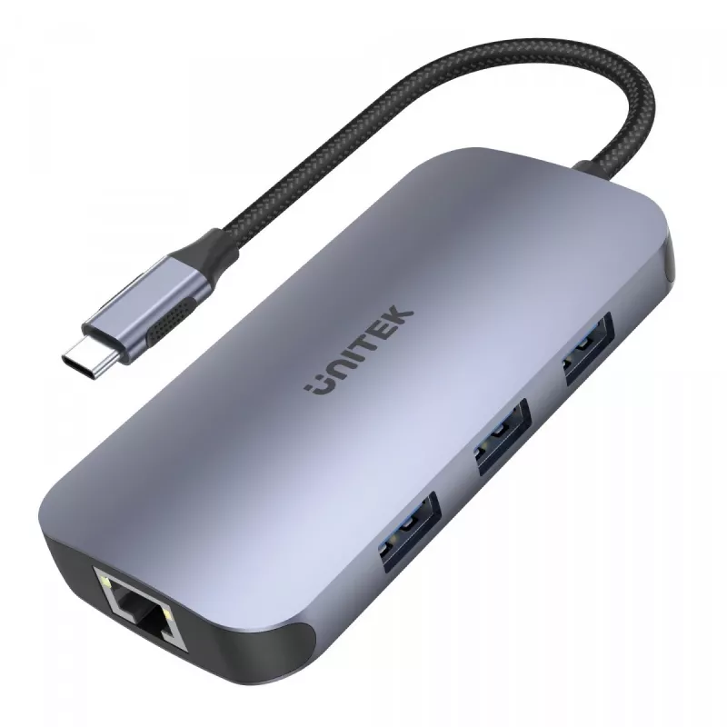 UNITEK D1071A interface hub USB 3.0 SuperSpeed 5 Gb/s Silver