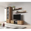 Cama Meble SOHO 140 TV Stand, Lefkas Oak/Black, 1400×430×370 mm
