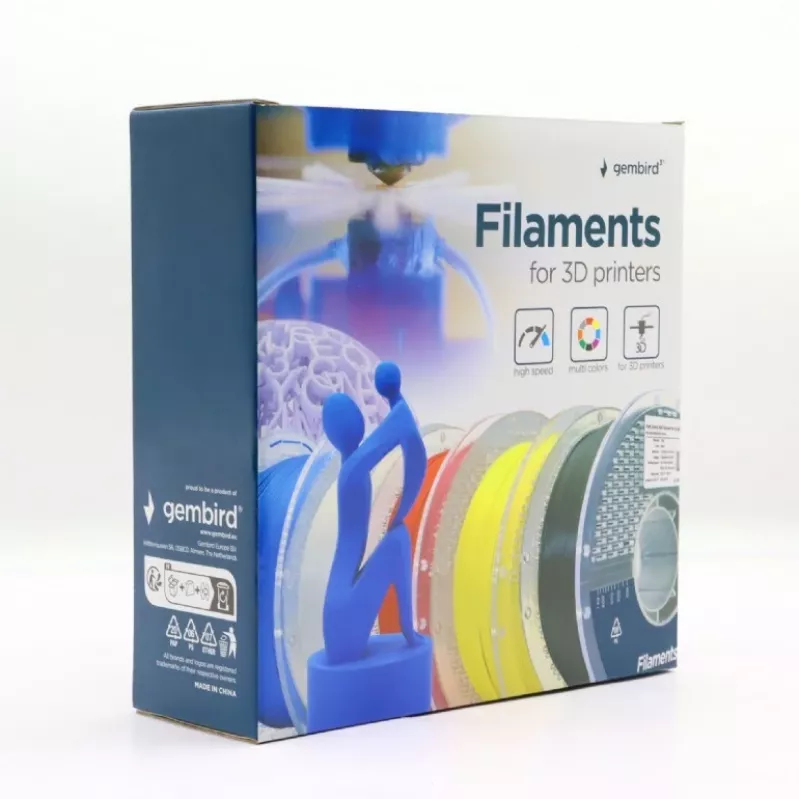 GEMBIRD ABS 1.75 mm 1 kg filament — White, compatible with any brand
