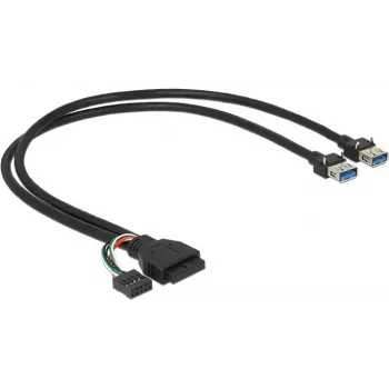 USB Cable DeLOCK 0.45m 2 x USB 3.0 A USB 2.0 pin
