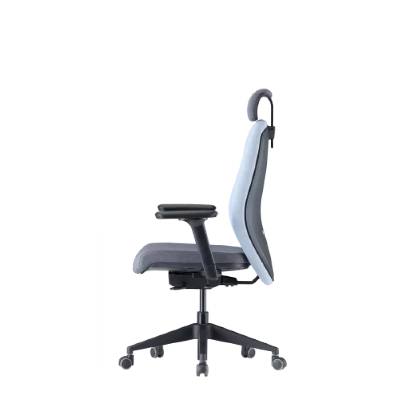 Up Up Athene ergonomic office chair Black, Grey + Blue fabric