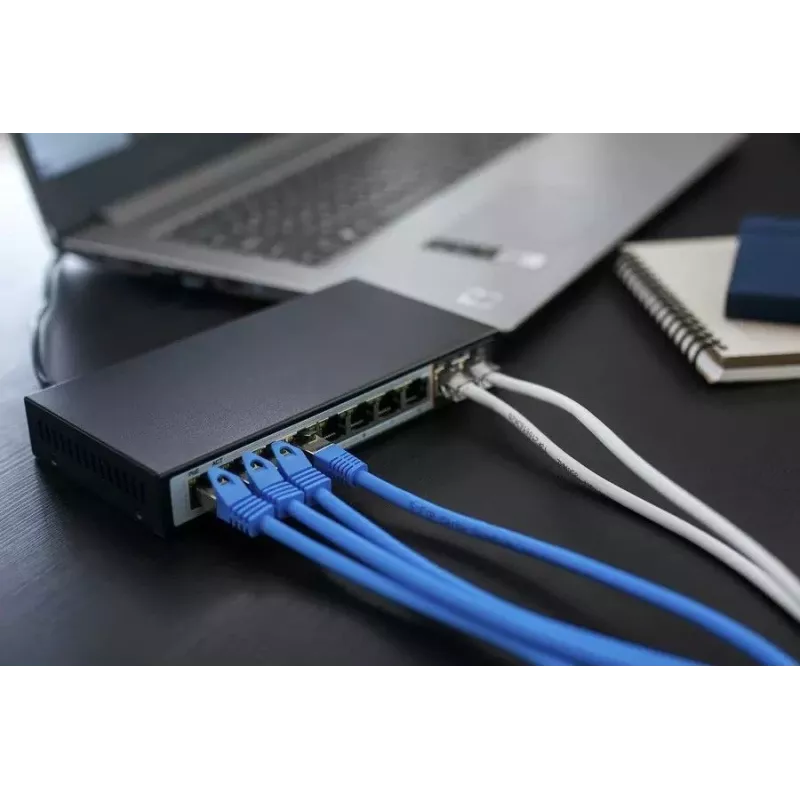 Switch Extralink PERSES 8x Gigabit PoE/PoE+ 2x RJ45 Uplink 96W