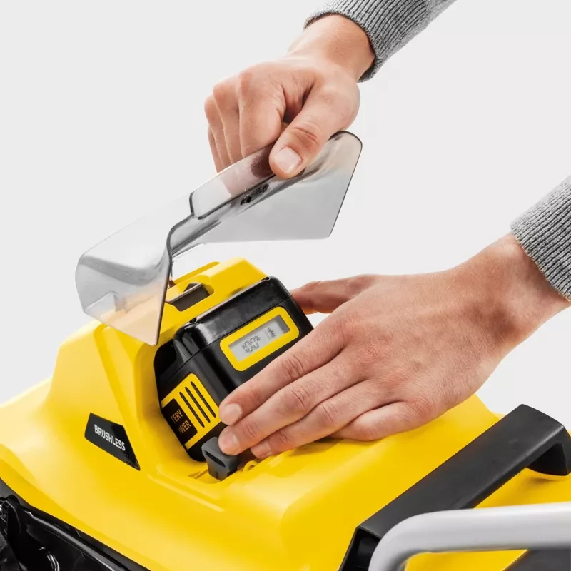 Battery-powered lawnmower KARCHER LMO 2-18 (1.445-400.0) Black, Yellow