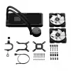 All-in-one liquid cooler Fractal Design Lumen S24 v2 RGB — 240mm radiator, 120mm RGB fans, Black