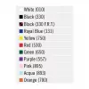 Releasable Velcro ONE-WRAP cable tie, White, 230×20 mm, 100 pcs, Polypropylene (PP)