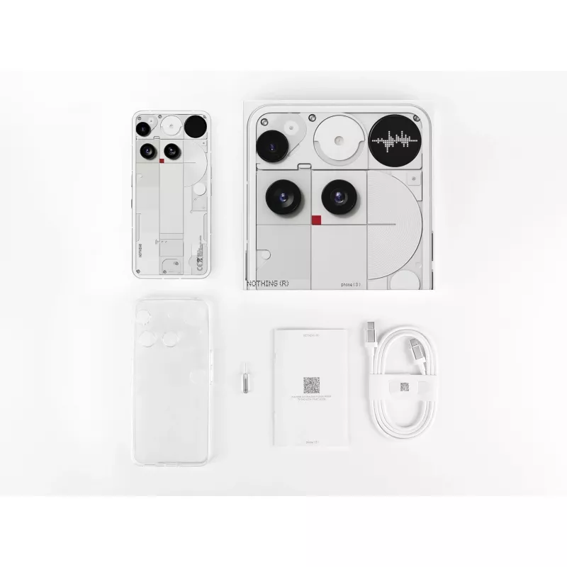 Nothing Phone (3) White - 5G Smartphone - Dual-SIM - RAM 12 GB / Internal Memory 256 GB - OLED-Display - 6.67 (A10000023)