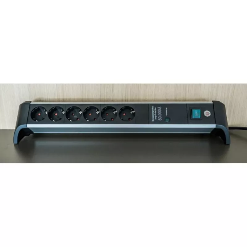 Power Extension Brennenstuhl 1391020600 3m 6 AC Outlets Indoor Black Silver