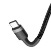 USB Cable Baseus Cafule 2m USB C Black Grey