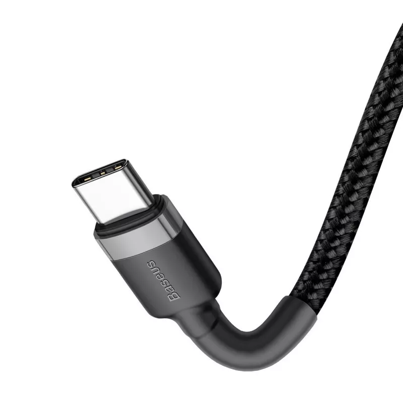 USB Cable Baseus Cafule 2m USB C Black Grey
