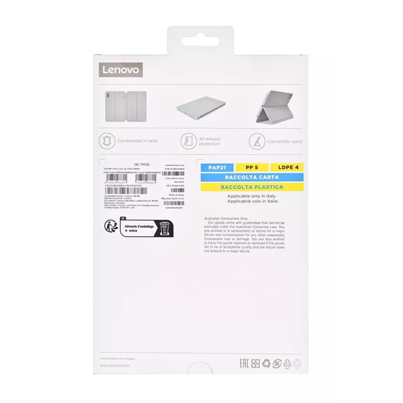 Lenovo ZG38C04869 tablet case 22.9 cm (9 inch) Folio Grey