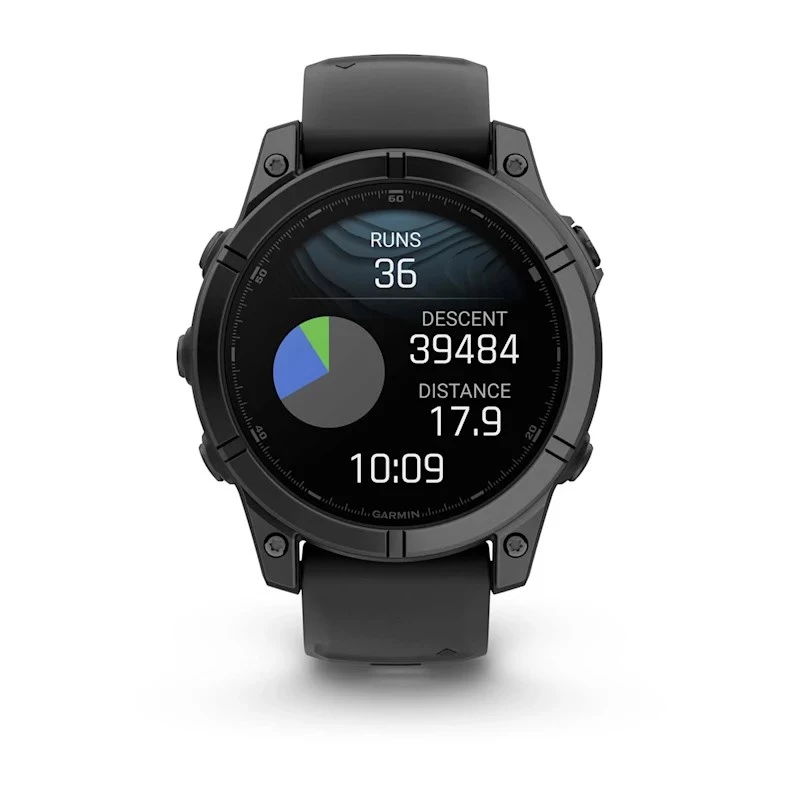 Garmin Fenix E 3.3 cm (1.3) AMOLED 47 mm Digital 416 x 416 pixels Touchscreen Black Wi-Fi GPS (satellite)
