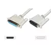 Digitus Datatransfer extension cable D-Sub25/M - D-Sub25/F