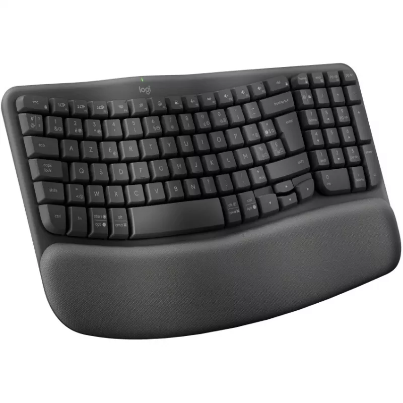Wave Keys wireless ergonomic keyboard - GRAPHITE - NLB - 2.4GHZBT - NA - CENTRAL-419 - UNIVERSAL