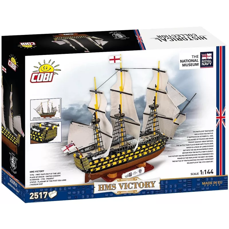 Building set Cobi HMS Victory — 2,517 pieces, detailed historic sailing ship model