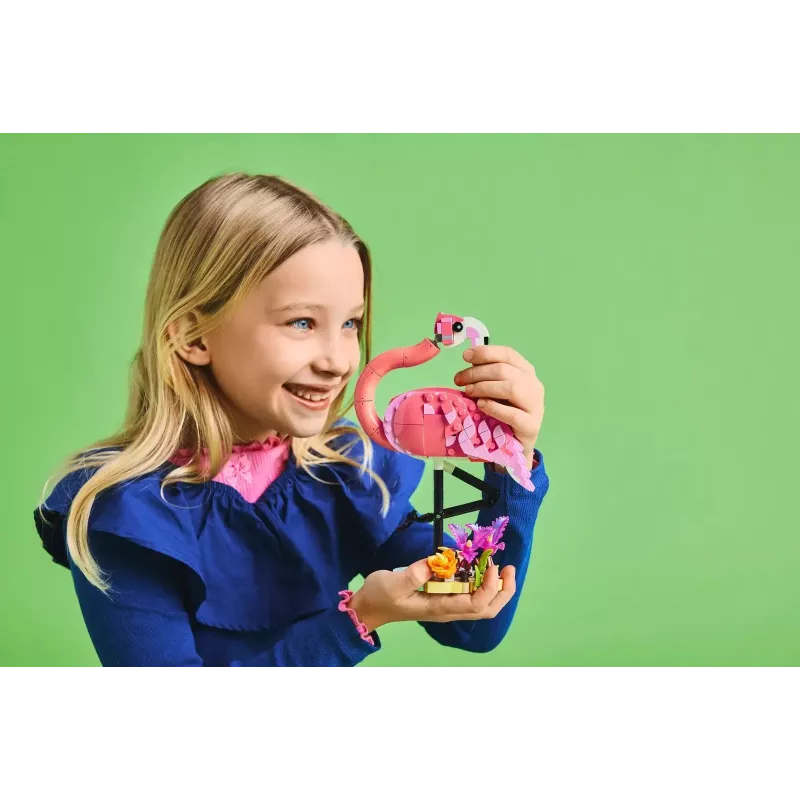 LEGO Creator 3-in-1 Pink Flamingo 31170 buildable model set, 288 pieces, height 230 mm, recommended age 8+