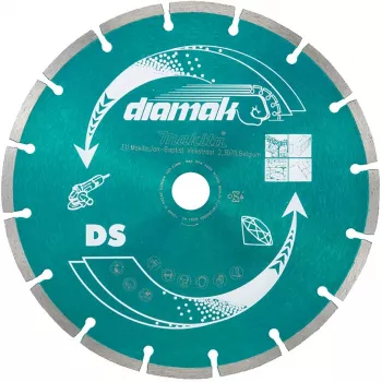 Makita Diamak - Diamond Cutting Disc - for Concrete, Marble, Slate, soft brick, cement brick