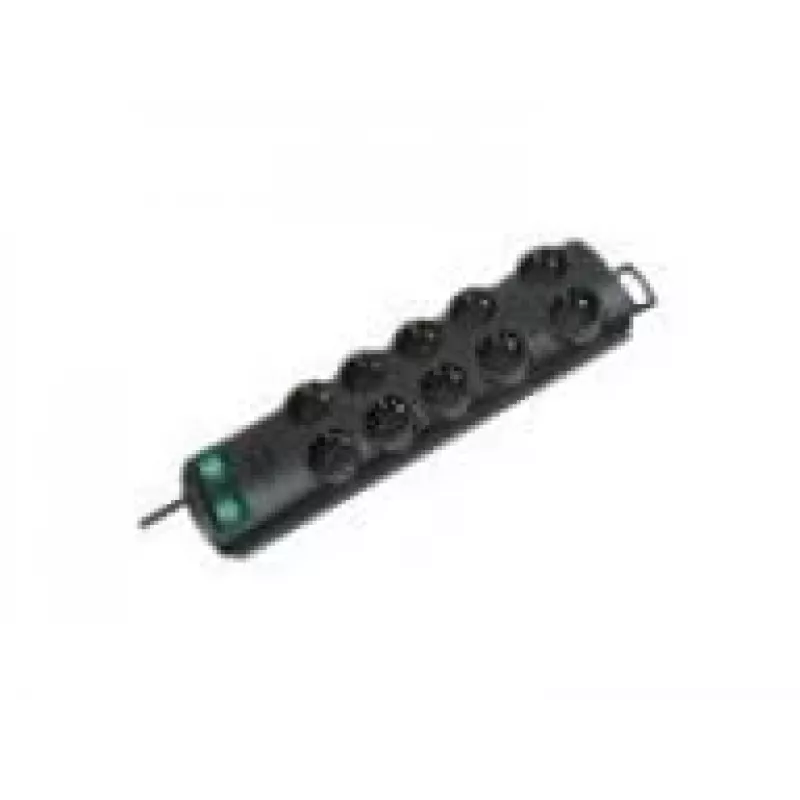 Brennenstuhl Primera-Line 10-way black 2m Power Strip 1153300120, black, H05VV-F 3G1,5 supply cable 2,0 m